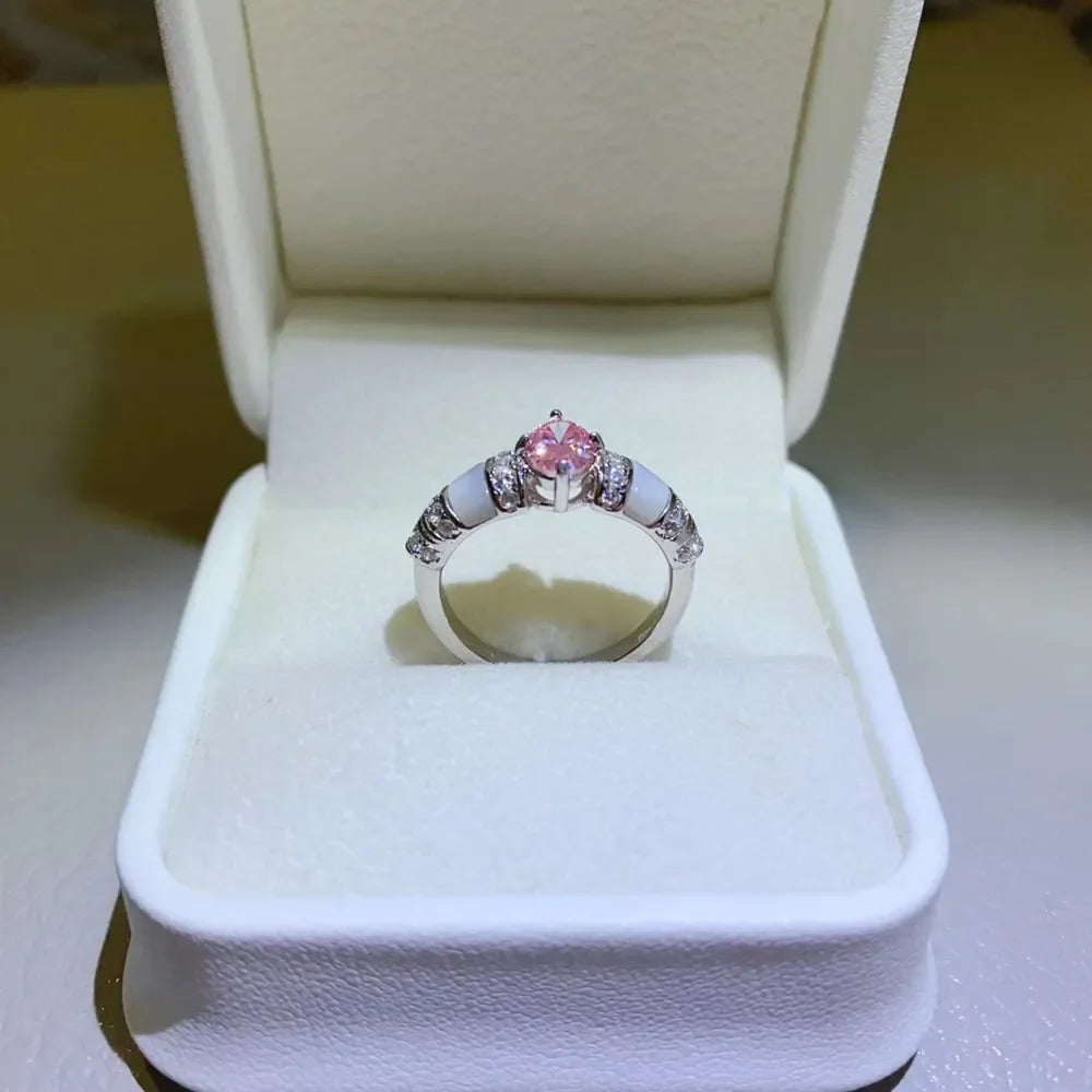 1 Carat Moissanite 925 Sterling Silver Ring - VAleG