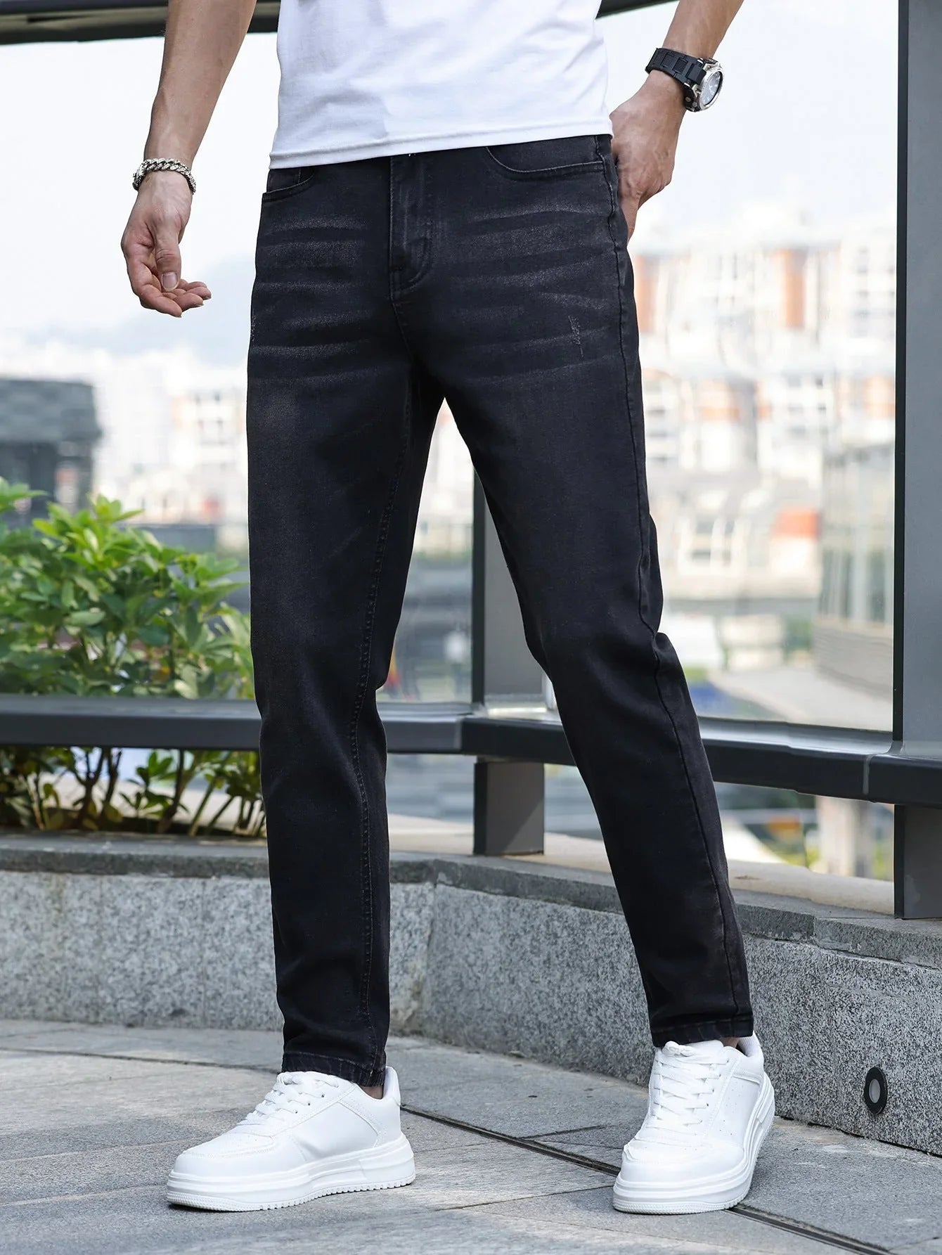 Men's Stretch Slim Jeans - VAleG