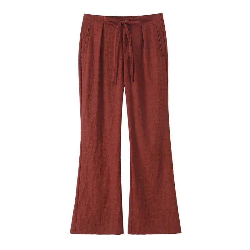 Spring And Summer Double-layer Gauze Home Pants Cotton Japanese Loose Casual Trousers - VAleG