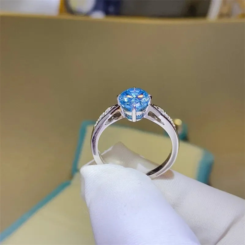 2 Carat Moissanite 925 Sterling Silver Ring - VAleG