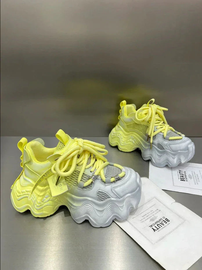 Women's Thick-soled Mesh Breathable Casual Sneaker - VAleG