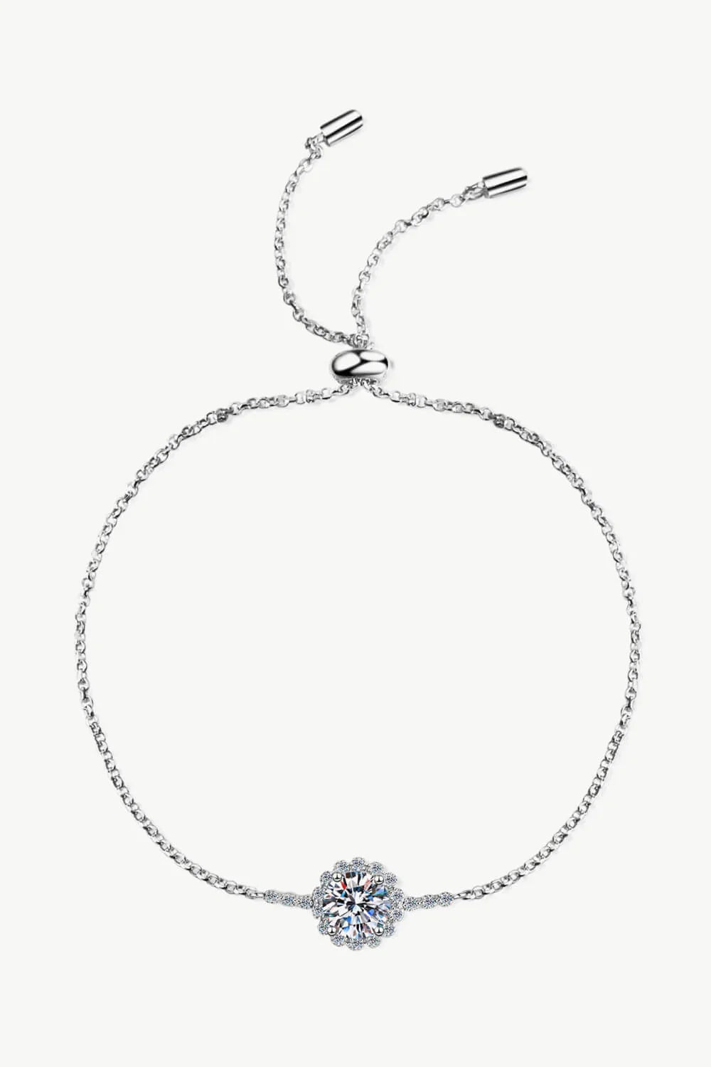 1 Carat Moissanite Chain Bracelet - VAleG