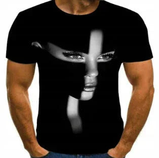 Summer 3D Digital Printing Men's And Women's Loose Short-sleeved T-shirt - VAleG