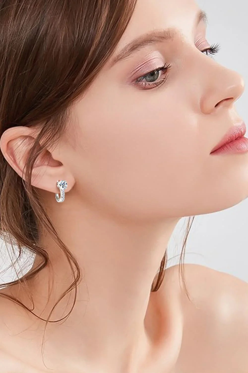 2 Carat Moissanite 925 Sterling Silver Earrings - VAleG