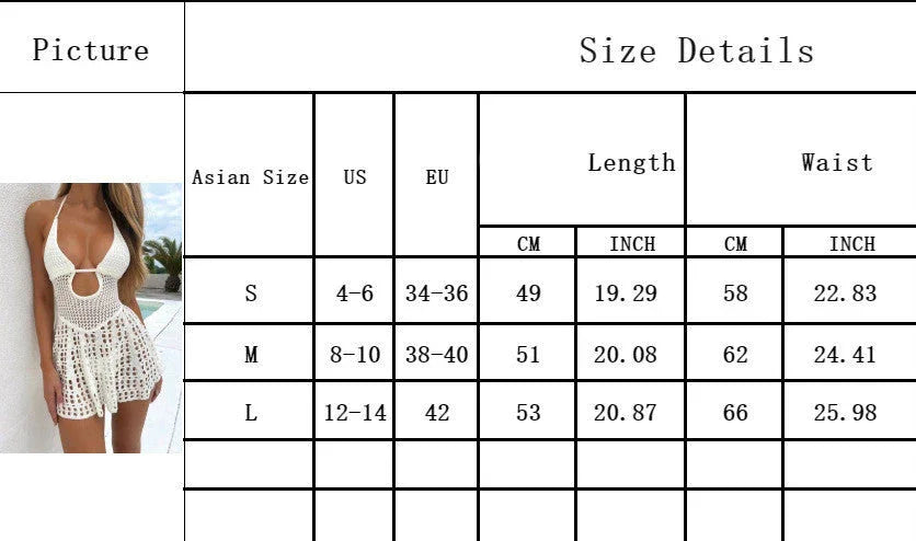 Women's Fashionable Knitted Beach Bikini Swimsuit - VAleG
