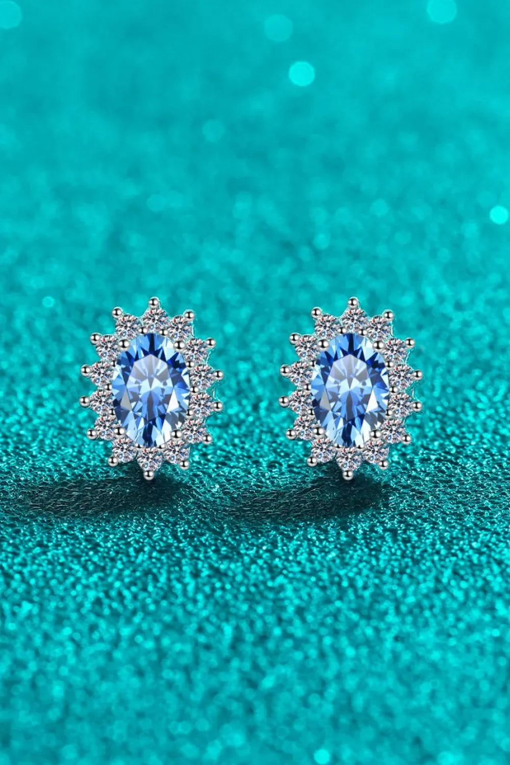1 Carat Moissanite 925 Sterling Silver Stud Earrings - VAleG