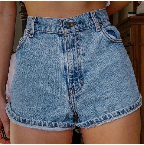 Women's High Waist Fashion Denim Shorts - VAleG
