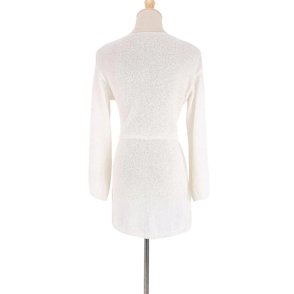 V-neck Sweater Sunscreen Beach Dress - VAleG