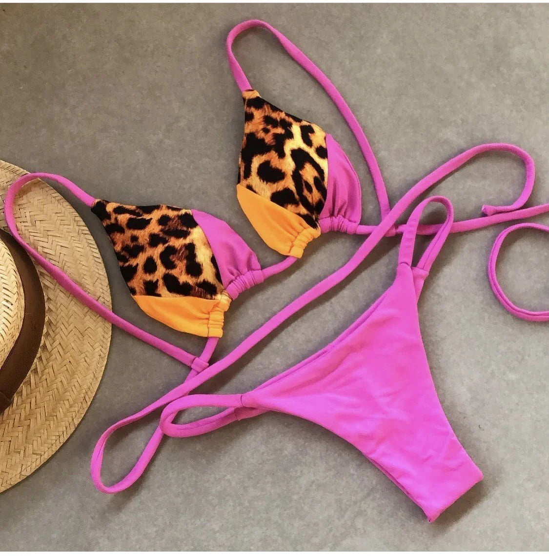 Women's Beach Split Printed Swimsuit - VAleG
