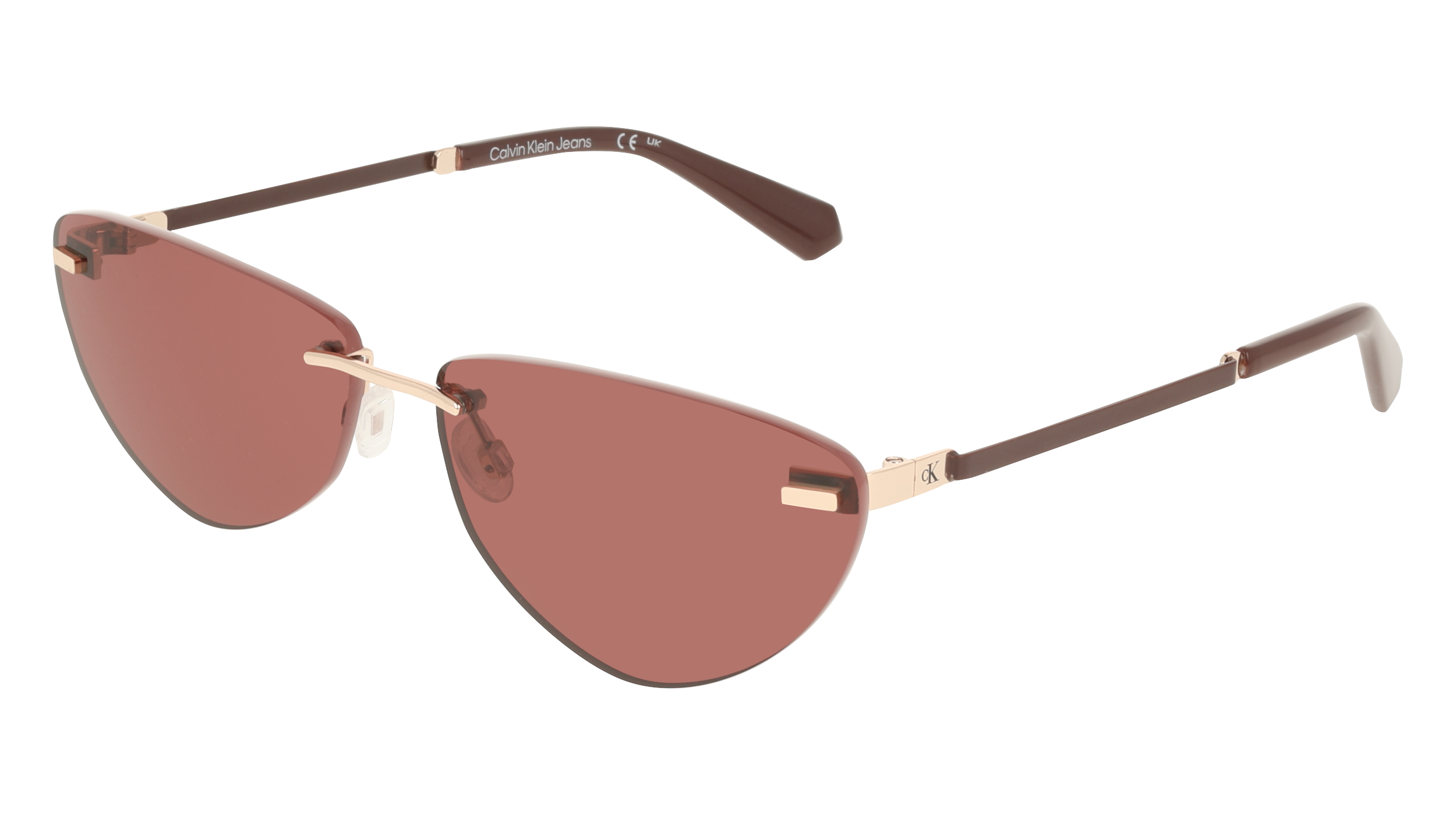 Occhiali da Sole Calvin Klein Jeans CKJ25208S Gold/Burgundy - Donna