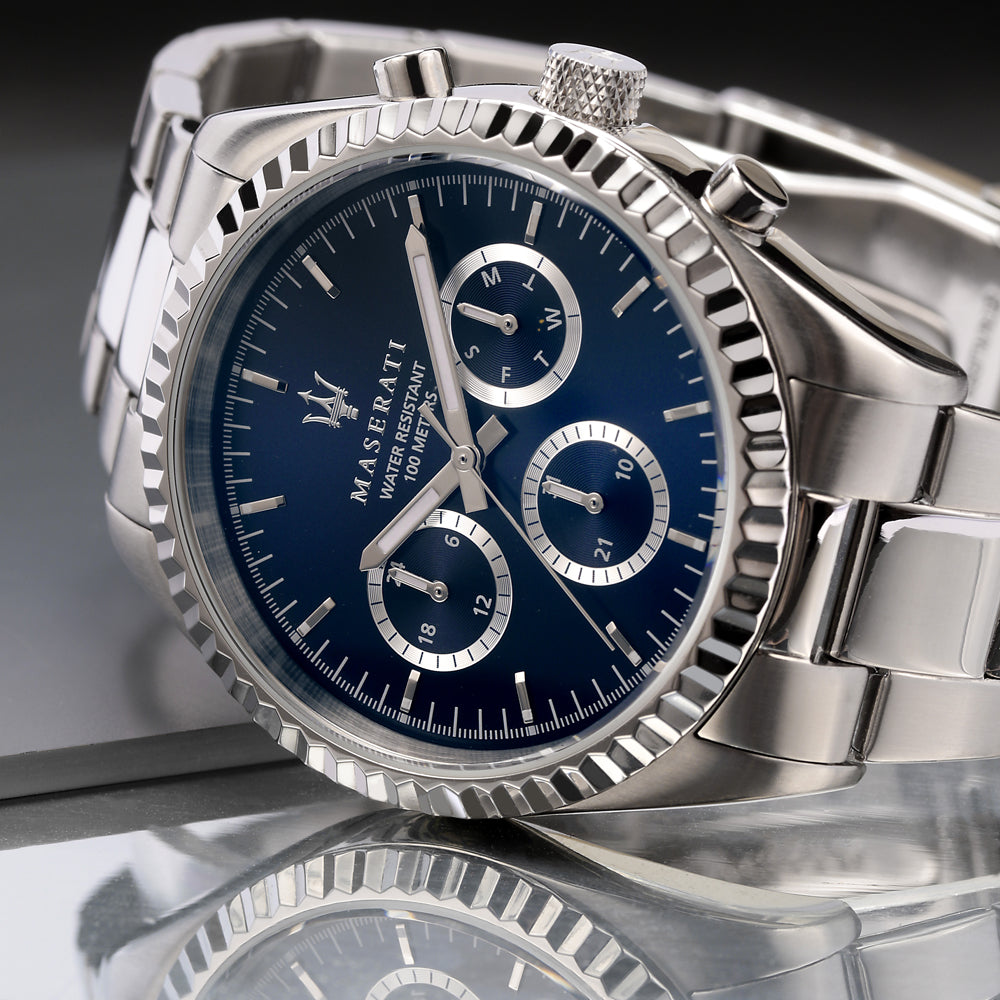 Orologio Maserati Competizione R88 – in acciaio quadrante blu