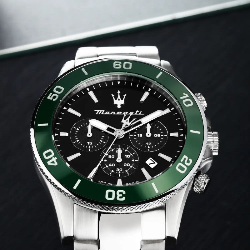 Orologio Maserati R8873 – Cronografo verde in acciaio