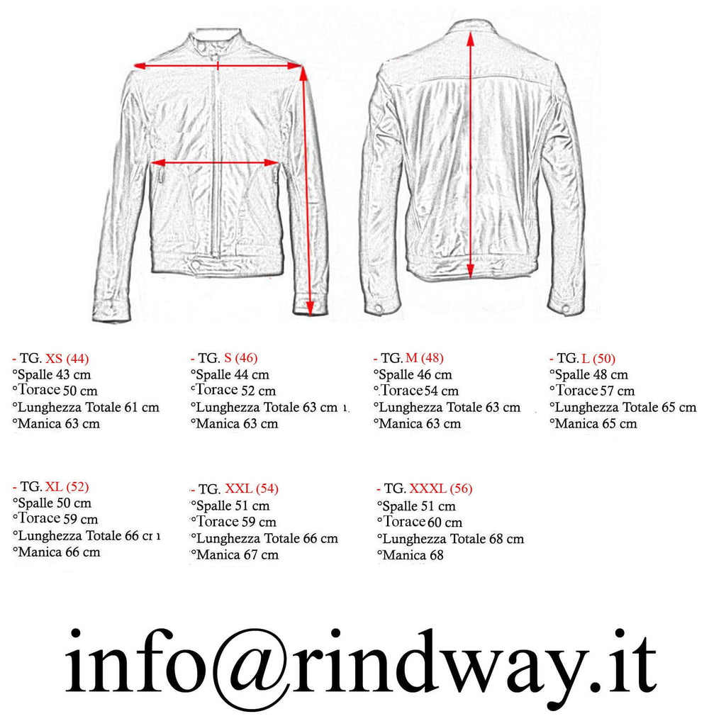 Giubbotto Bomber In Vera Pelle Nera Uomo Slim Con Tagli Frontali Rindway