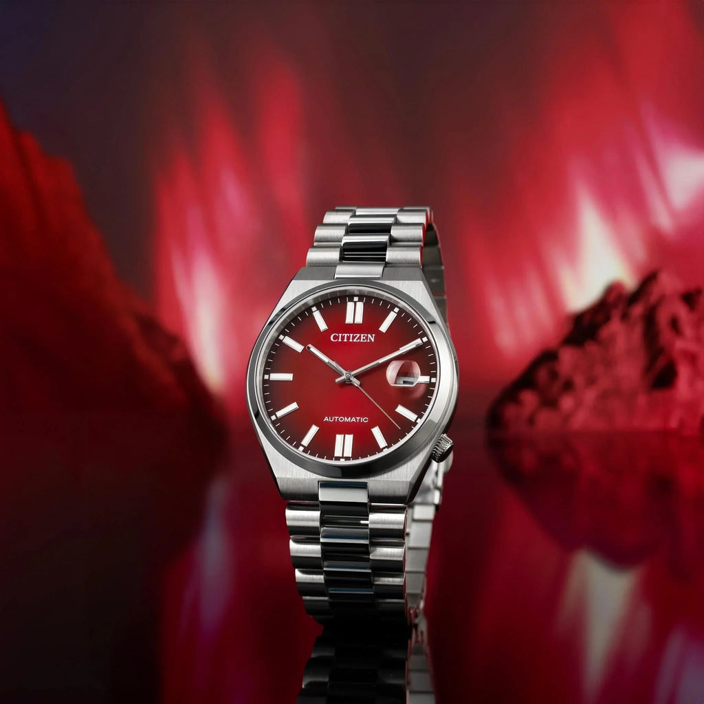 Citizen TSUYOSA Automatic 8210 Red Gradient Dial – Orologio Meccanico Uomo Silver – Cod. NJ0150-56W